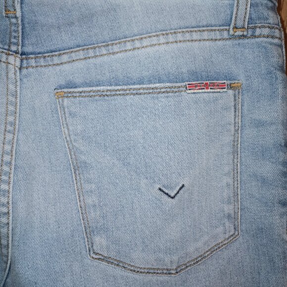 NEW Hudson Midrise Ankle Suzzi Super Skinny knee patch jeans size 26 - Picture 7 of 11